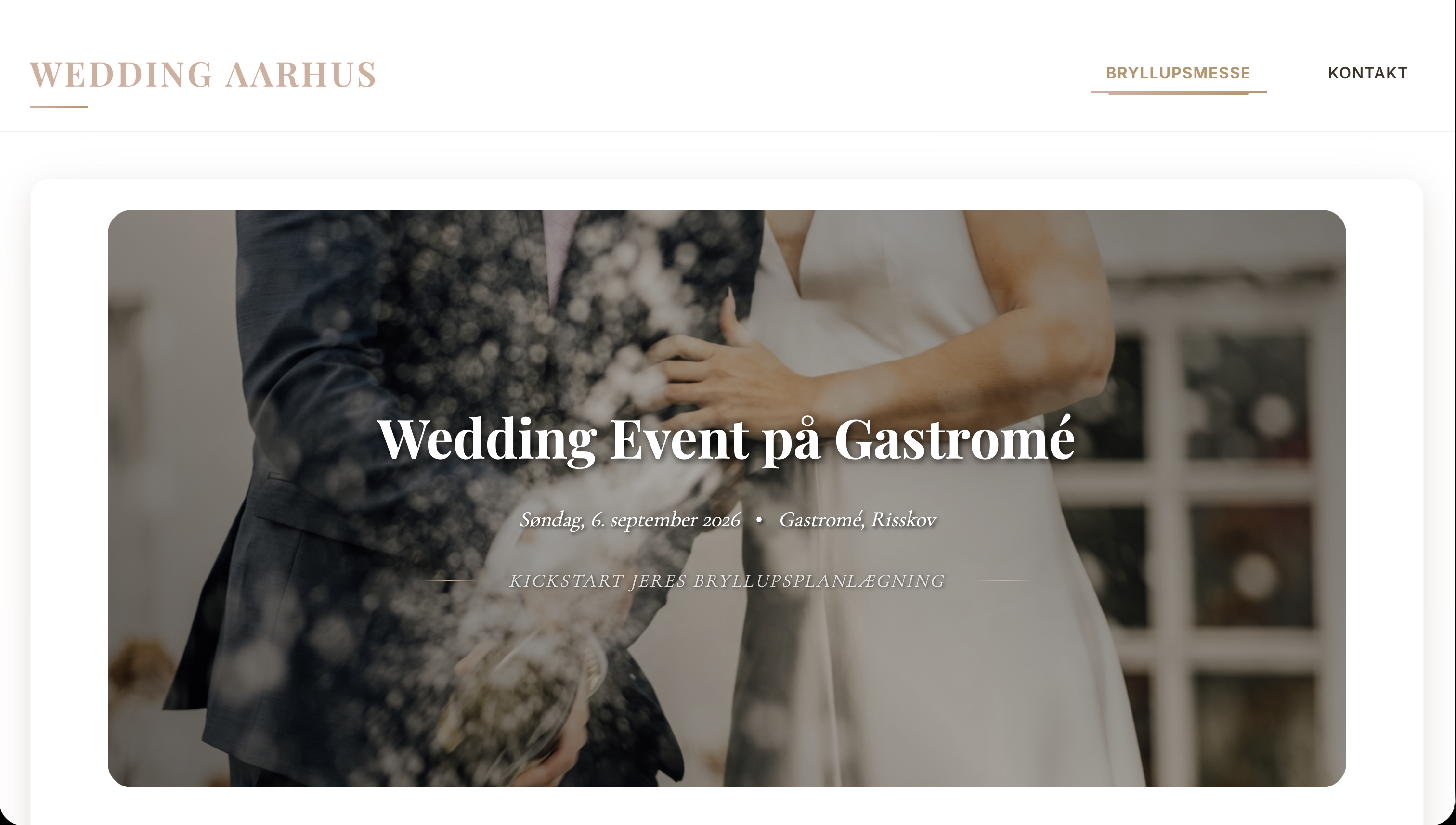 Wedding Aarhus Website